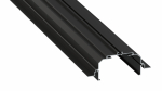 Lumines profile type LARGO M4 lacquered black, 2,02 m